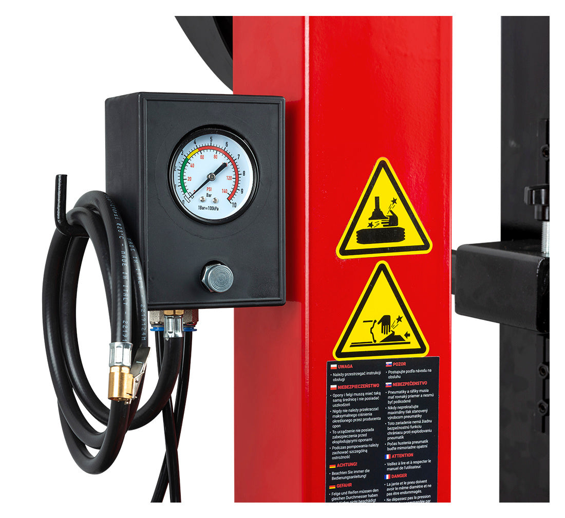 Smontagomme automatico, 12"–26" 230 V con braccio run flat