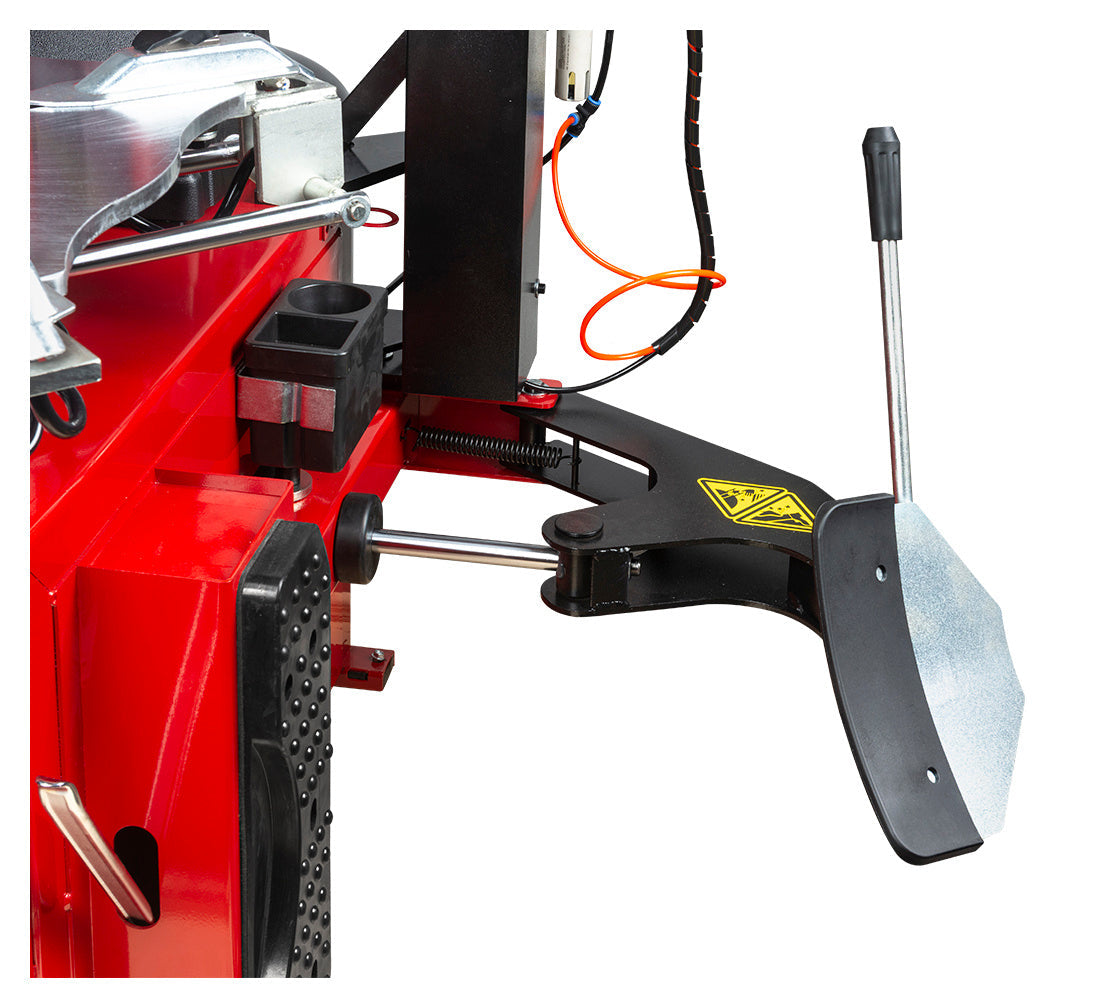 Smontagomme automatico, per ruote 12"–24", con braccio run flat, sistema di gonfiaggio integrato