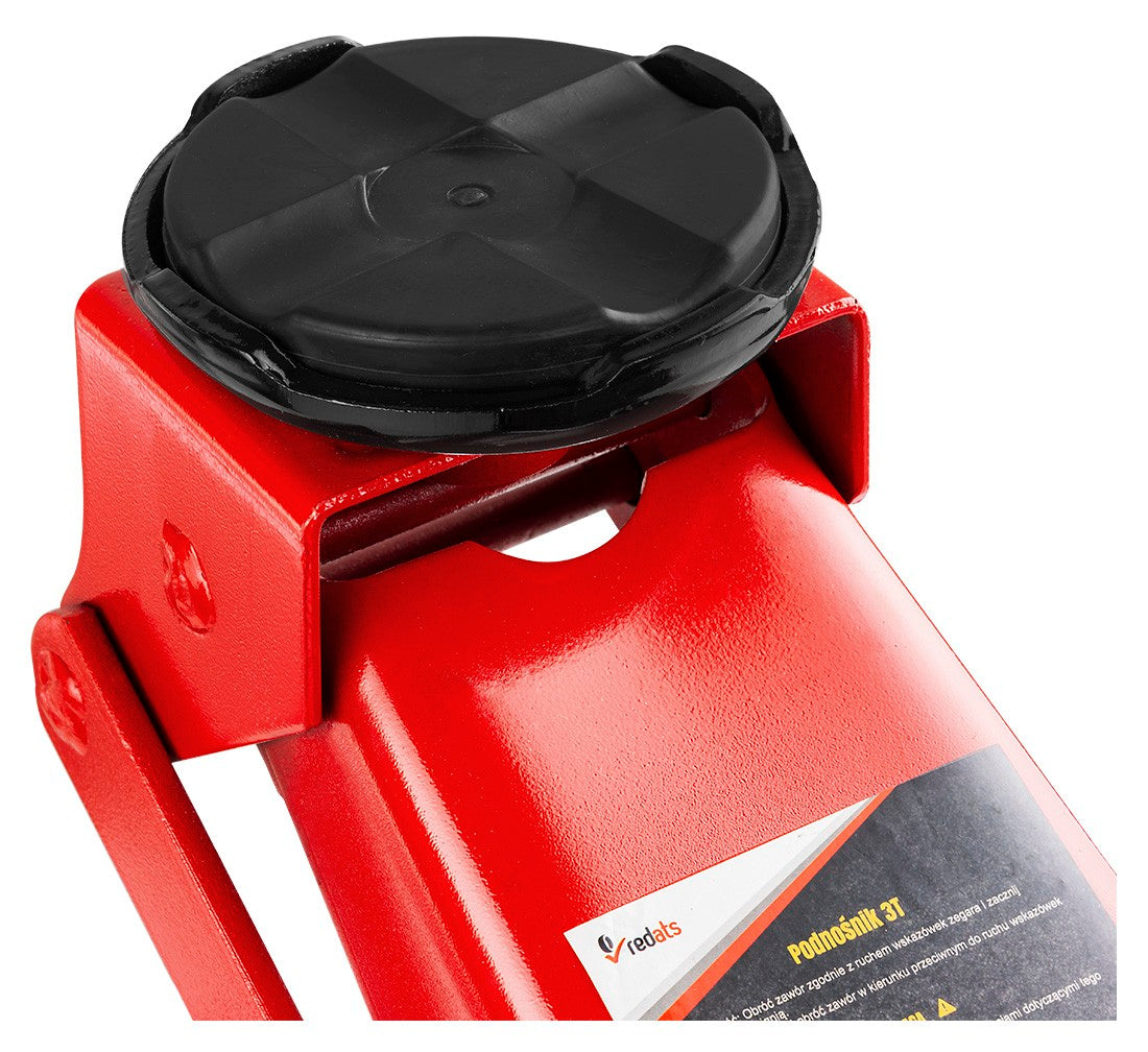 Cric sollevatore auto, martinetto idraulico professionale a carrello con profilo ribassato, 3 t con maniglia a pedale sollevamento rapido