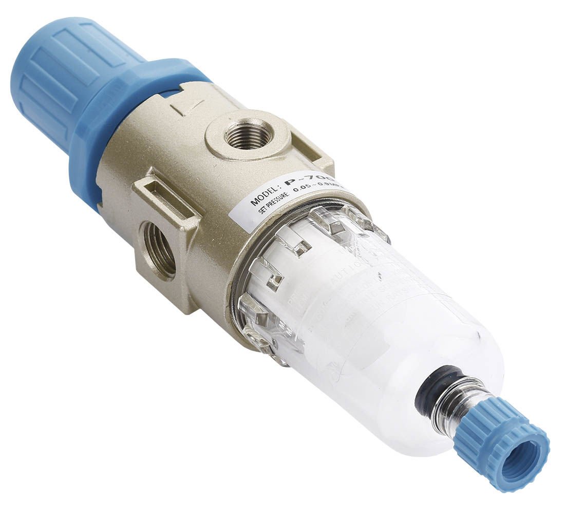 Filtro aria con regolatore di pressione del separatore d'acqua, regolatore del compressore d'aria con valvola di riduzione della pressione e manometro, accessorio per utensili pneumatici, 1/4 P-700