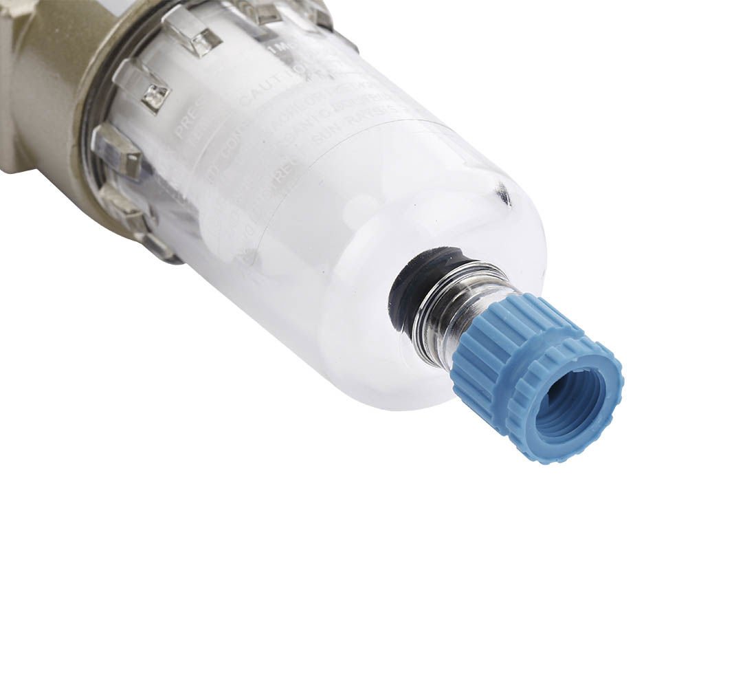 Filtro aria con regolatore di pressione del separatore d'acqua, regolatore del compressore d'aria con valvola di riduzione della pressione e manometro, accessorio per utensili pneumatici, 1/4 P-700
