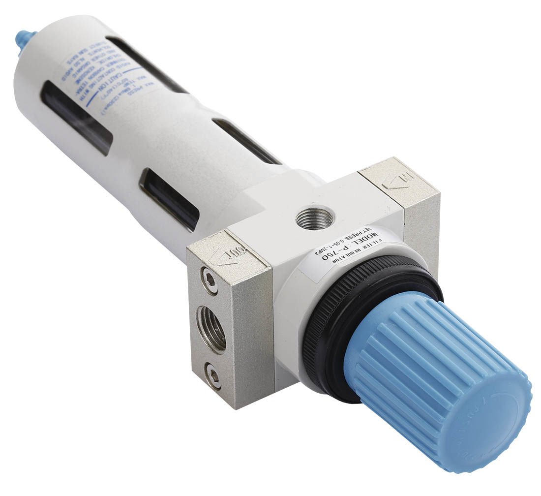 Filtro aria con regolatore di pressione del separatore d'acqua, regolatore del compressore d'aria con valvola di riduzione della pressione e manometro, accessorio per utensili pneumatici, 1/4 P-750 Pro