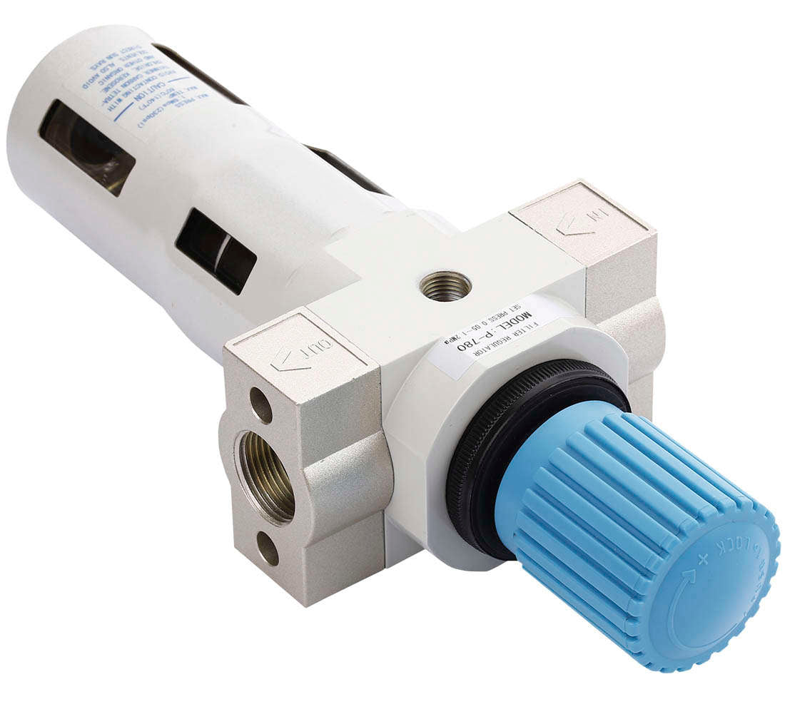 Filtro aria con regolatore di pressione del separatore d'acqua, regolatore del compressore d'aria con valvola di riduzione della pressione e manometro, accessorio per utensili pneumatici, 3/4 P-780 Pro