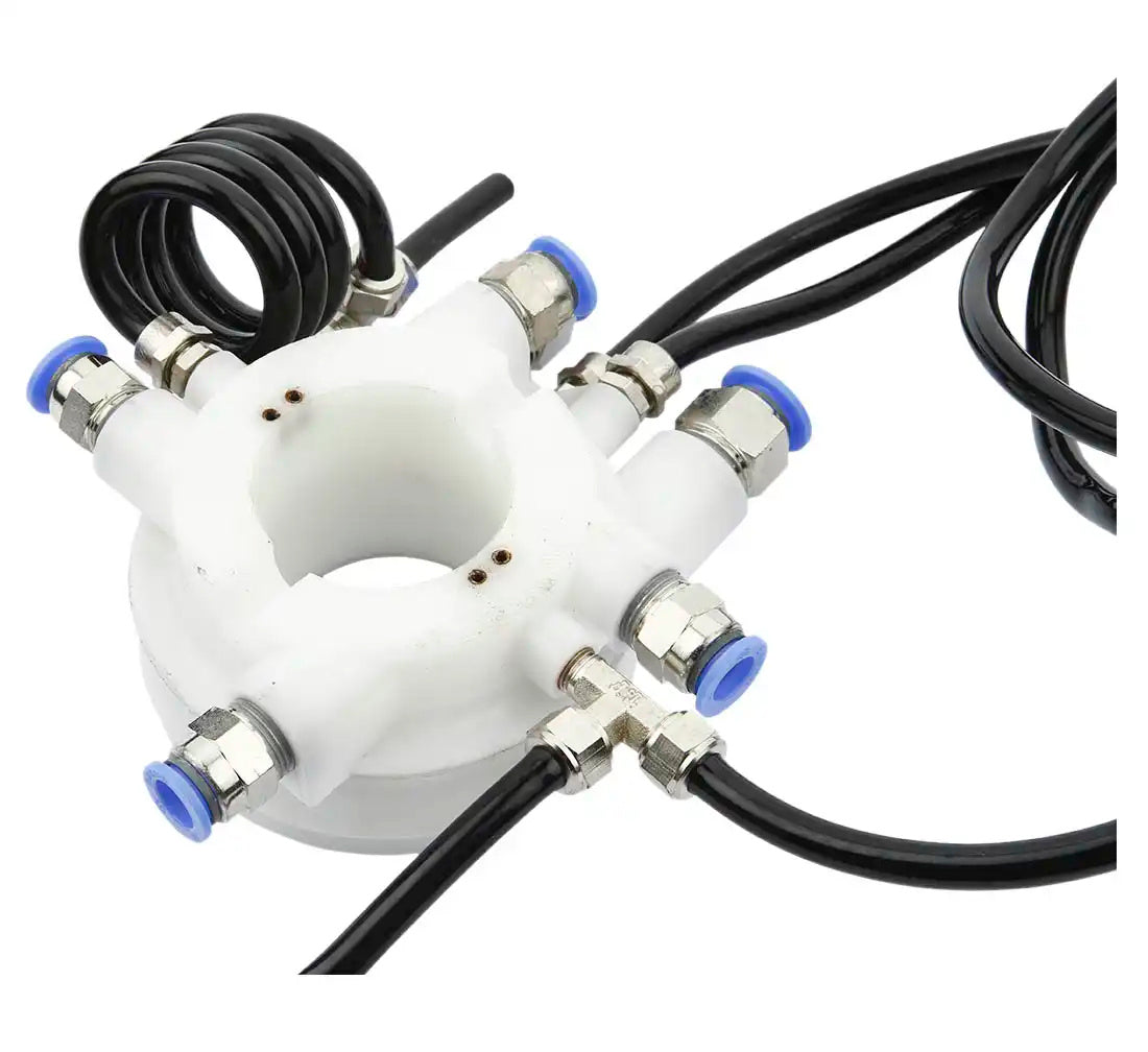 Valvola di controllo dell'aria per pneumatici, valvola a pedale per macchina smontagomme, Ø49 mm, connettori per tubi con diametro esterno, interruttore pneumatico