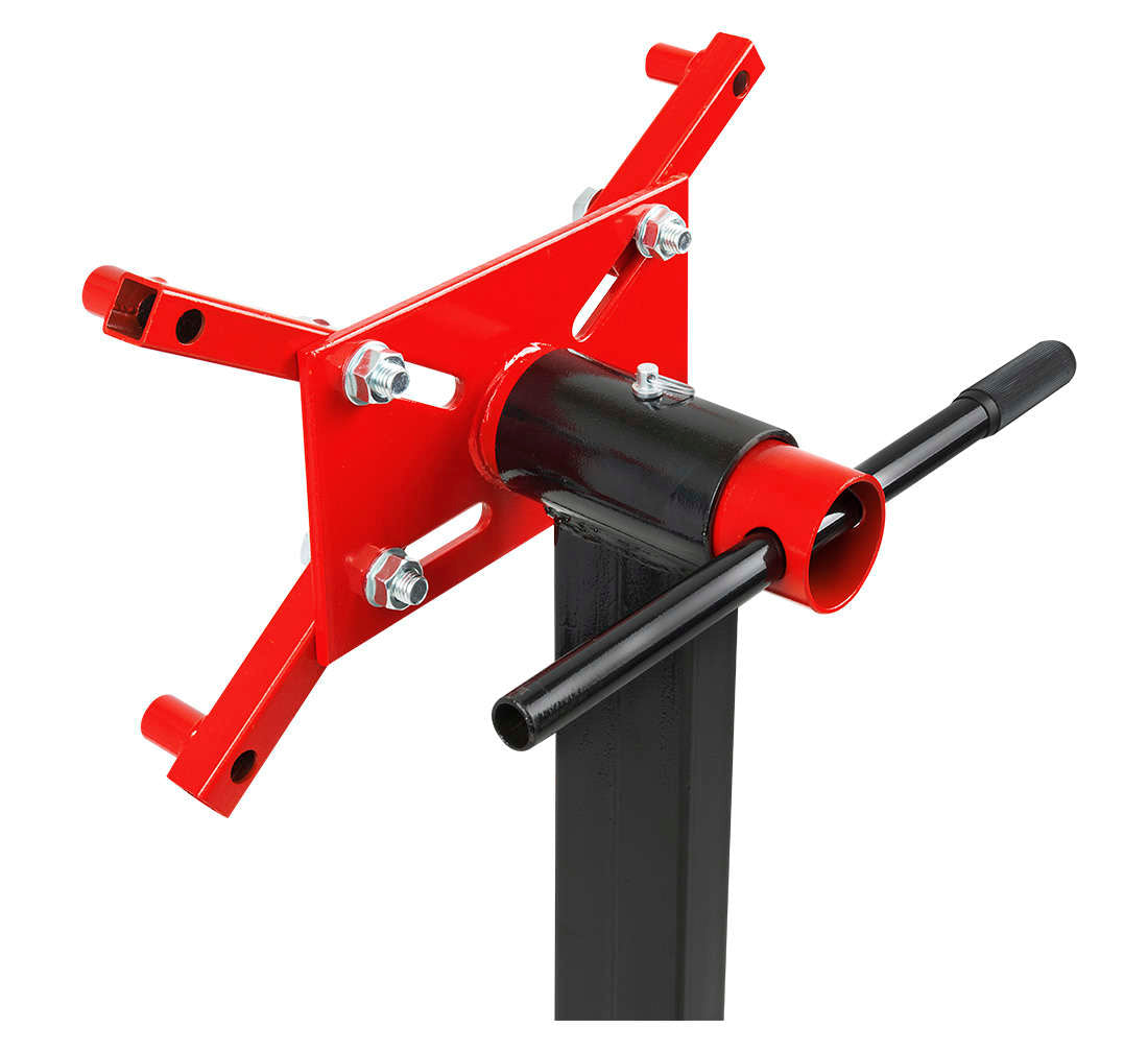 Cavalletto per motore supporto sostegno motore 450 kg, rotante, esta regolabile 360°, 4 ruote, manutenzione veicoli, Redats