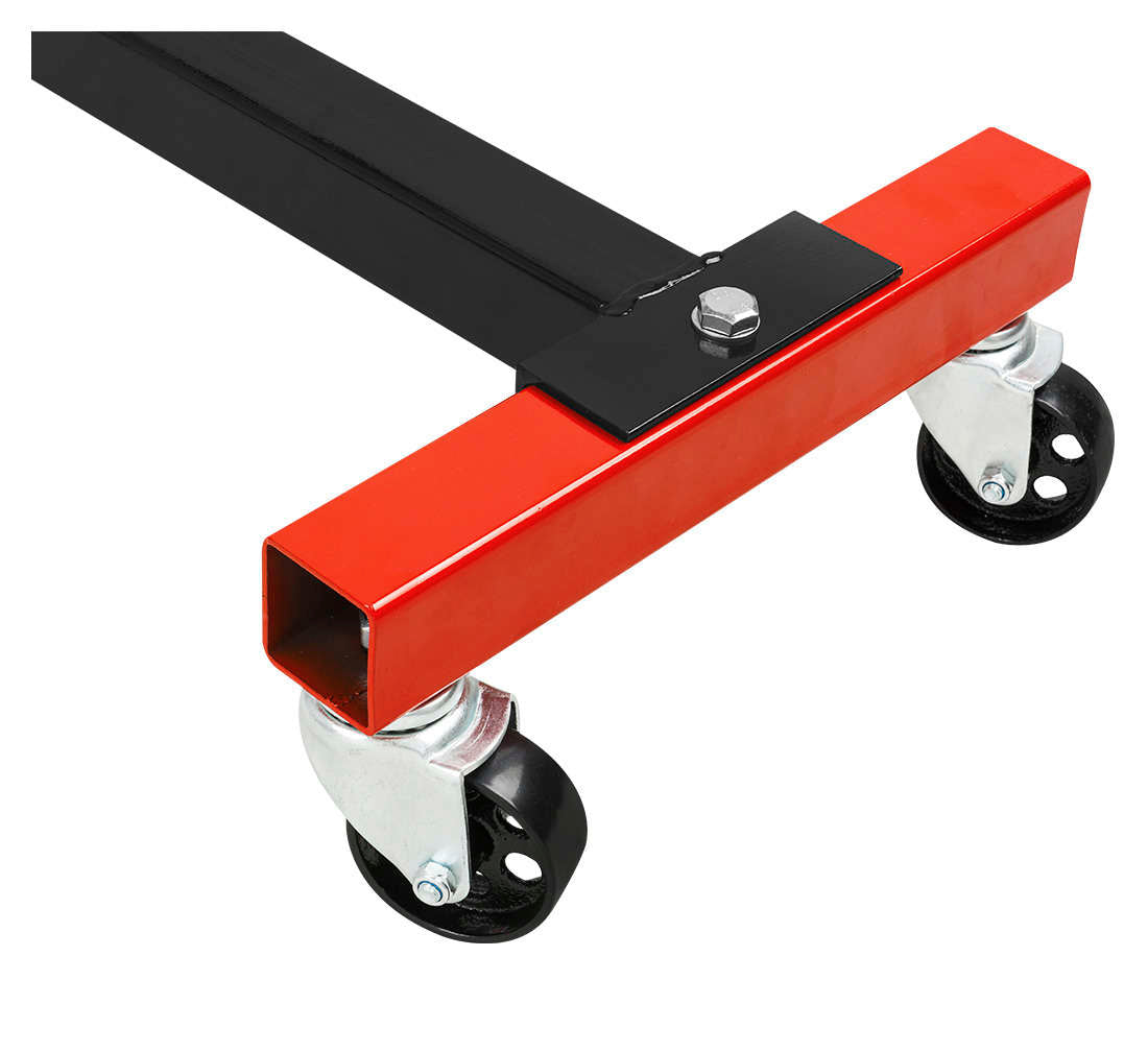 Cavalletto per motore supporto sostegno motore 450 kg, rotante, esta regolabile 360°, 4 ruote, manutenzione veicoli, Redats