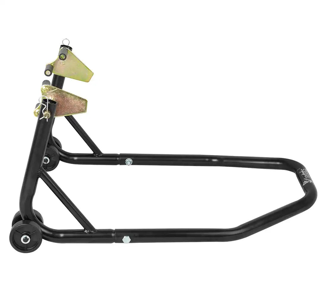 Cavalletto per ruote anteriori per il sollevamento della moto bici garage capacità carico max. 100kg, cavalletto supporto per moto bici da officina adatto testa della forcella a doppia u + l, Redats