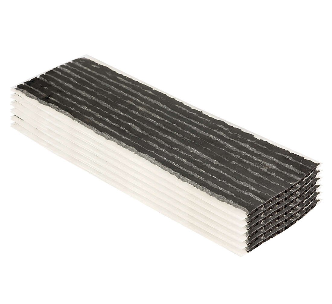 50 pezzi strisce lunghe di riparazione di pneumatici tubeless, foratura stringhe, kit gomma cancellare strumento recupero rapido auto nero, lunghezza 200 mm, corda per riparazione pneumatici auto moto scooter bici