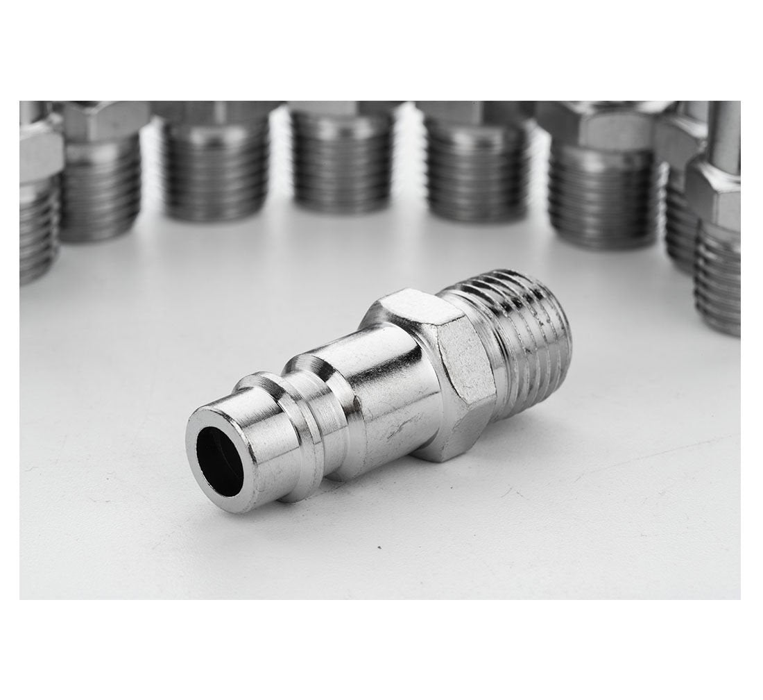 Raccordo attacco rapido per tubo aria compressa da 1/4 ,filettatura esterna ,maschio,raccordo rapido aria compressa