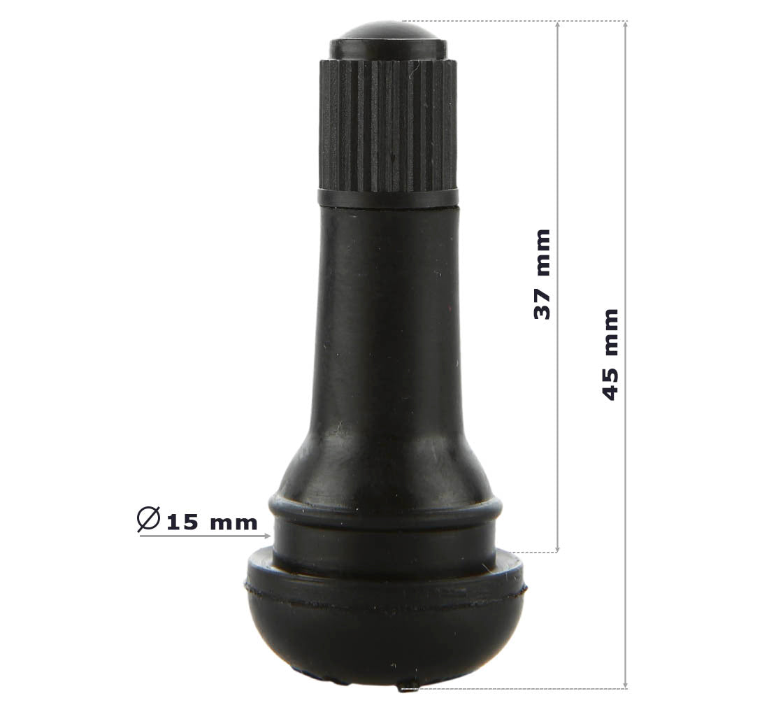 100 pezzi valvole pneumatici auto moto in gomma tubeless per cerchioni cerchi TR413 45 mm
