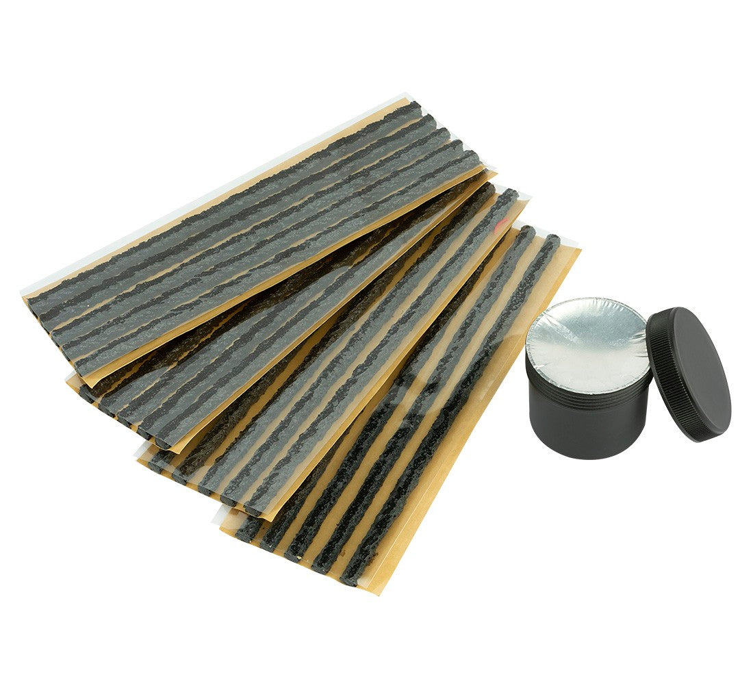 Kit riparazione pneumatici auto - kit foratura moto tubeless - emergenza per ripara gomme auto - kit riparazione gomme, strisce di riparazione, 55 pezzi