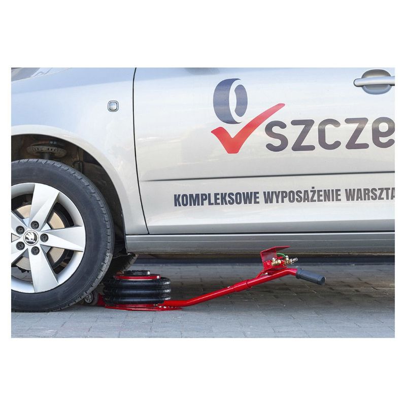 Cric ad aria compressa, 3,5 tonnellate/3500 kg, cric airbag, sollevamento 15–38 cm, cric pneumatico da sollevamento pneumatico con maniglia per auto, garage, Redats Polonia