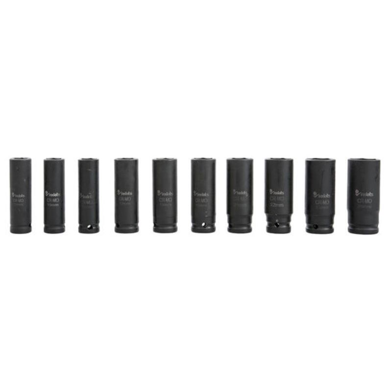 Chiavi a bussola 1/2", set 10 bussole, 13-26mm, bussole a impulsi con custodia in plastica