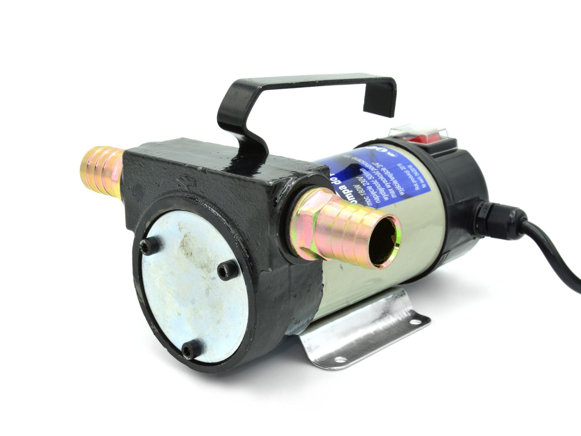 Pompa travaso gasolio 50l/min, pompa elettrica, per olio combustibile con ugello, 2x tubo, pompa gasolio con filtro diesel - elettrica 230V per travaso olio carburante e rifornimento