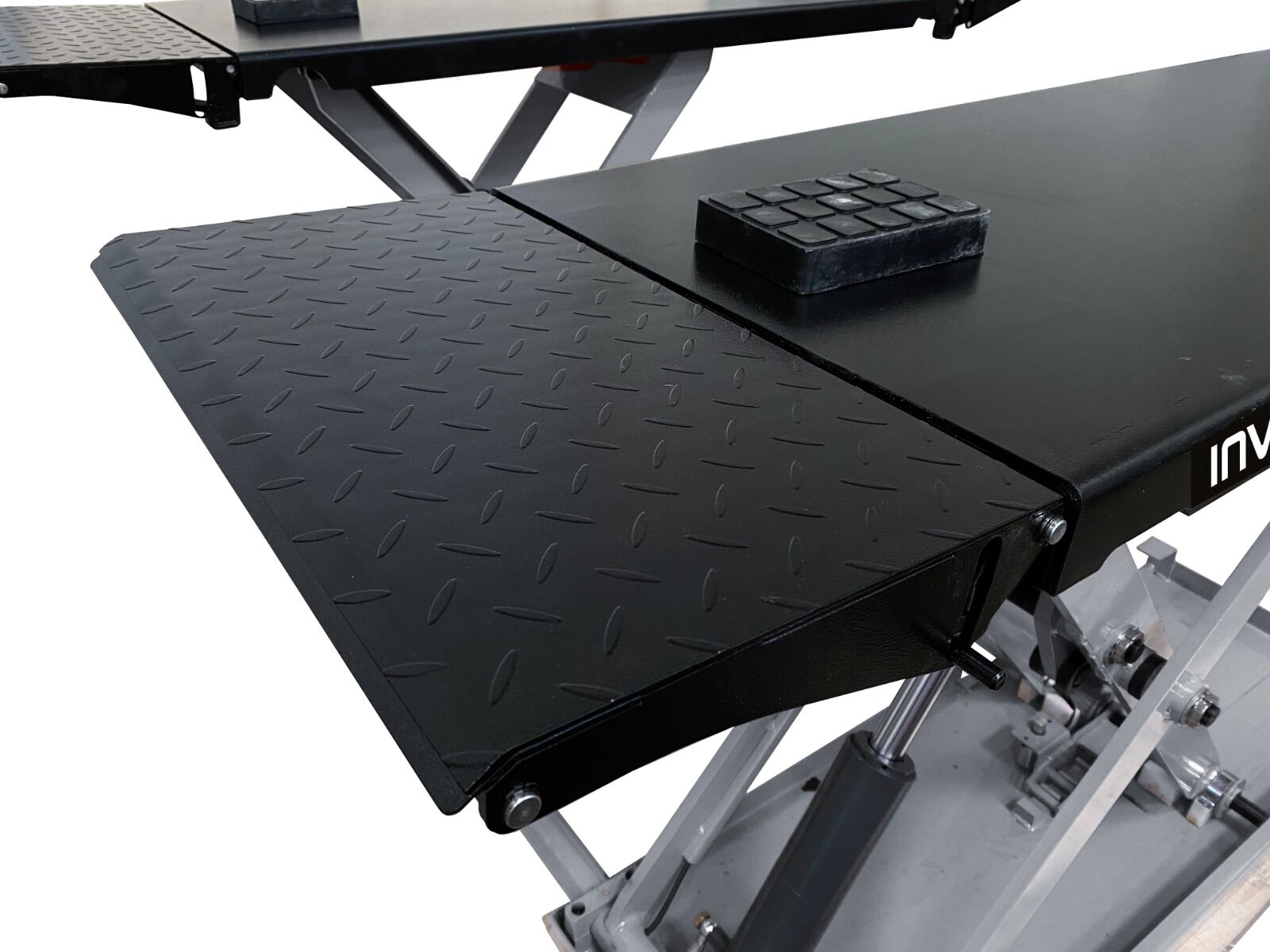 Ponte sollevatore a forbice portata 3500 kg, alzata da 110 a 1000mm ideale per gommisti, 220 V Invento
