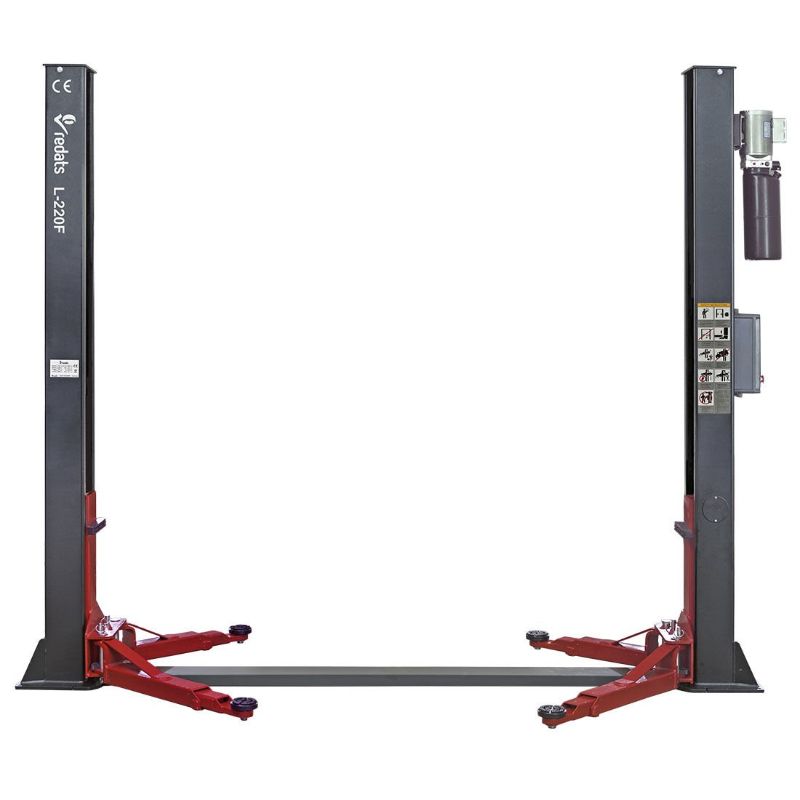 Ponte sollevatore auto a 2 colonne, portata 4000 kg, 230v, idraulico , sblocco automatico elettroidraulico, olio gratis incluso Redats