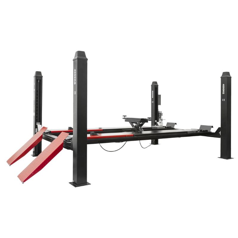 Ponte sollevatore auto a 4 colonne, portata 4000 kg,380v, con cric da fossa