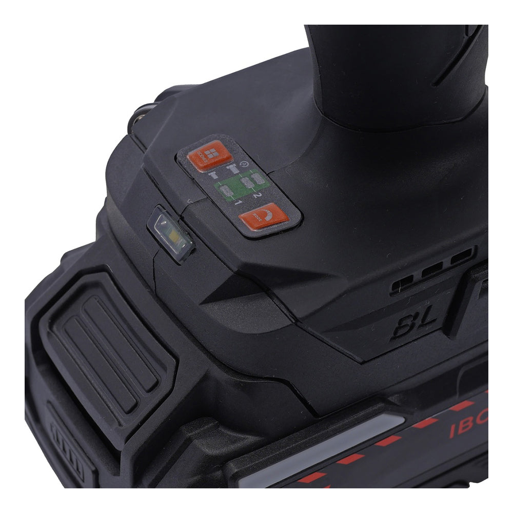 Avvitatore a impulsi 1/2 pollici 600 Nm brushless con batteria agli ioni di litio Li-Ion 18 V 4,0 Ah presa a urti