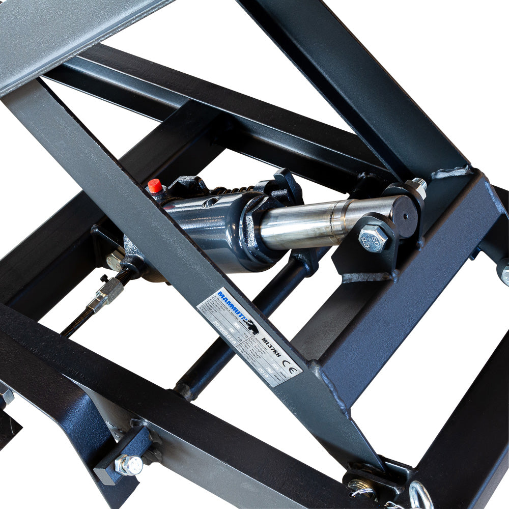 Ponte sollevatore idraulico a forbice per moto da officina capacità max. 360kg altezza regolabile 205-780 mm, ponte sollevatore alzamoto da officina operazione idraulica piattaforma, Mammuth Olanda
