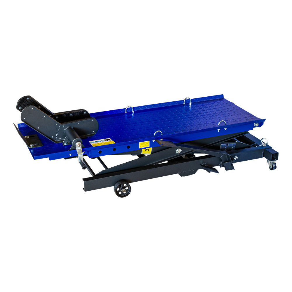 Ponte sollevatore idraulico a forbice per moto da officina capacità max. 360kg altezza regolabile 205-780 mm, ponte sollevatore alzamoto da officina operazione idraulica piattaforma, Mammuth Olanda