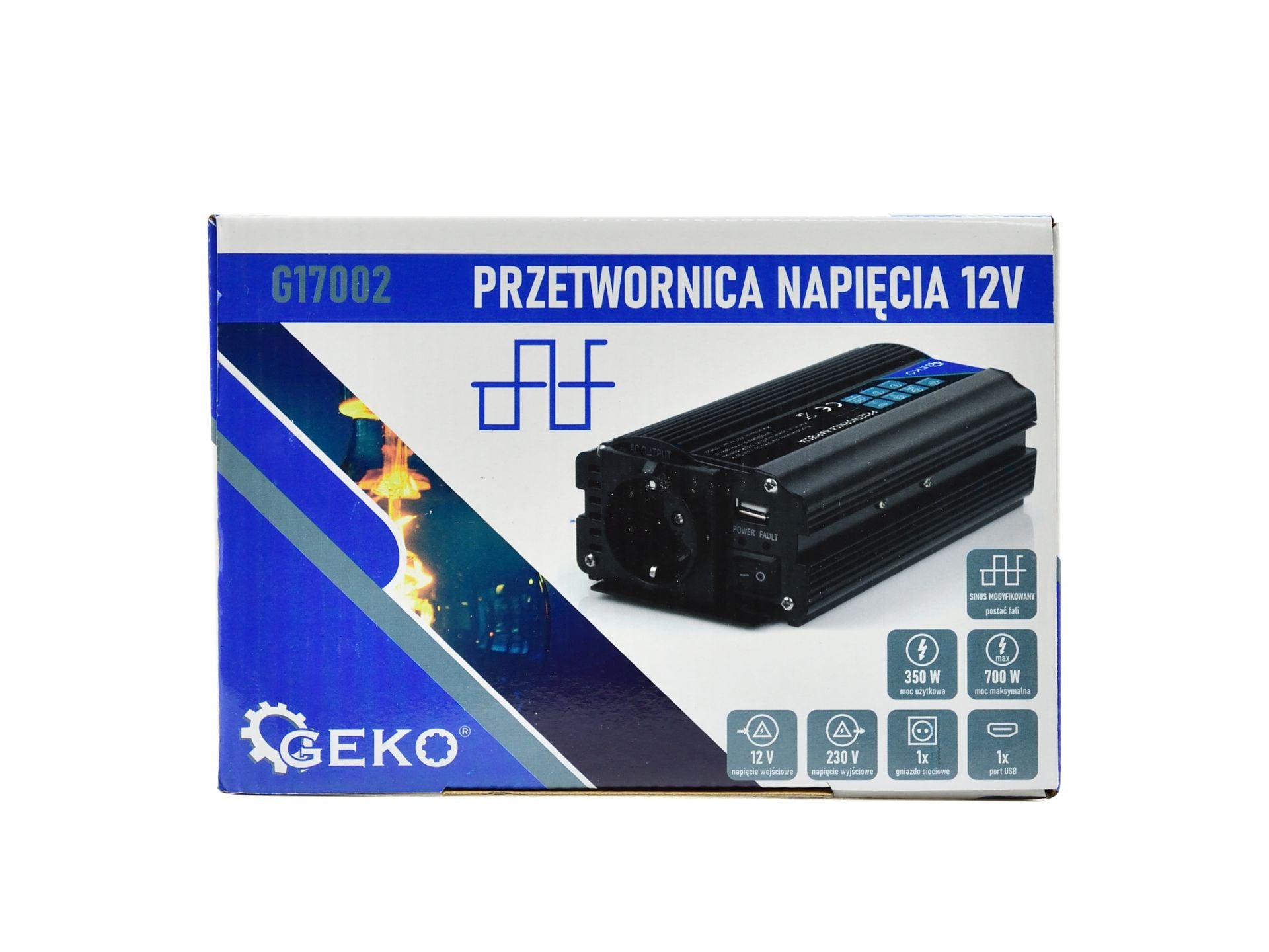 Inverter onda modificata, invertitore di tensione fotovoltaico per camper auto, convertitore di potenza, adatto per elettrodomestici, camper e campeggio, 12–220 V 350/700 W
