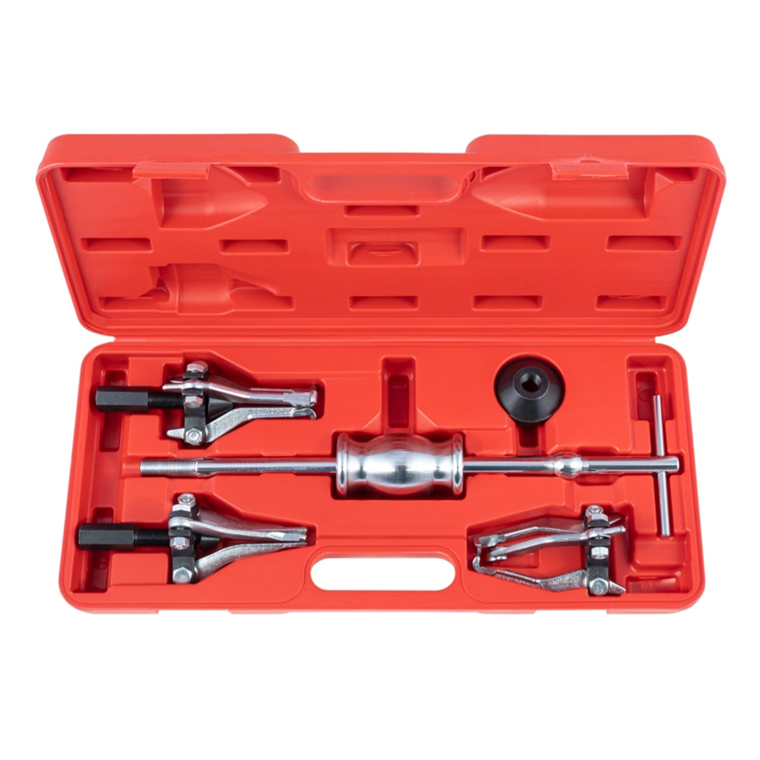 Estrattore cuscinetti interni, kit estrattore cuscinetti con martello scorrevole, estrattori di rimozione-smontaggio cuscinetto (rosso)