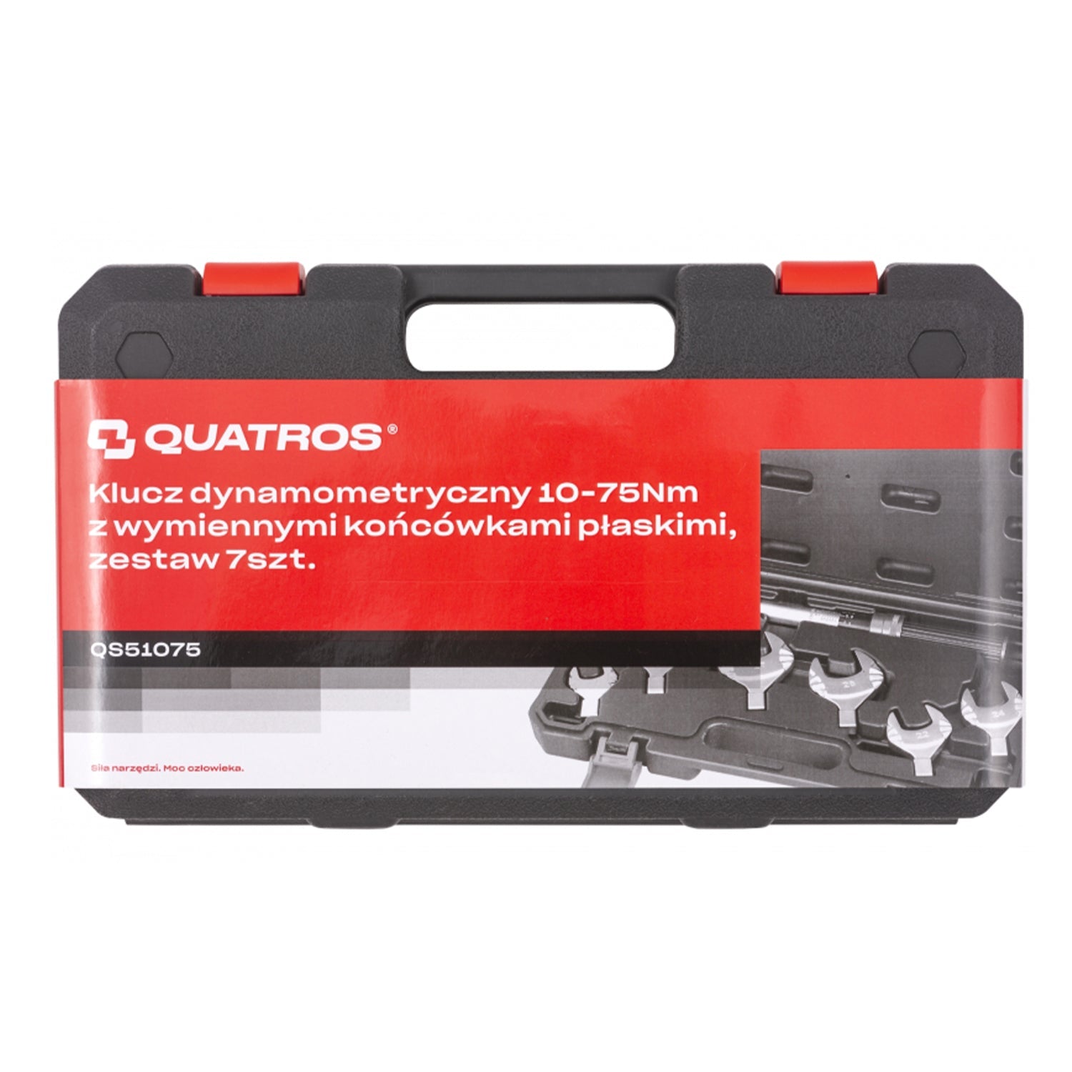 Set-kit chiave dinamometrica 10–75 Nm con teste intercambiabili per impianti di climatizzazione, 7 pezzi Quatros