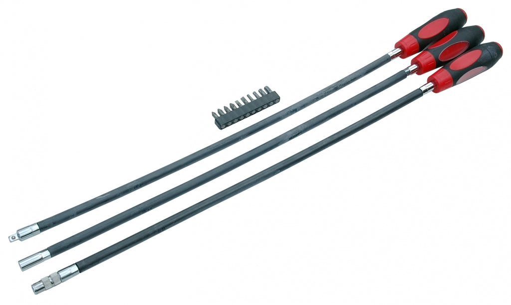 Set cacciaviti flessibili + inserti Torx, extra lunghe, 60 cm