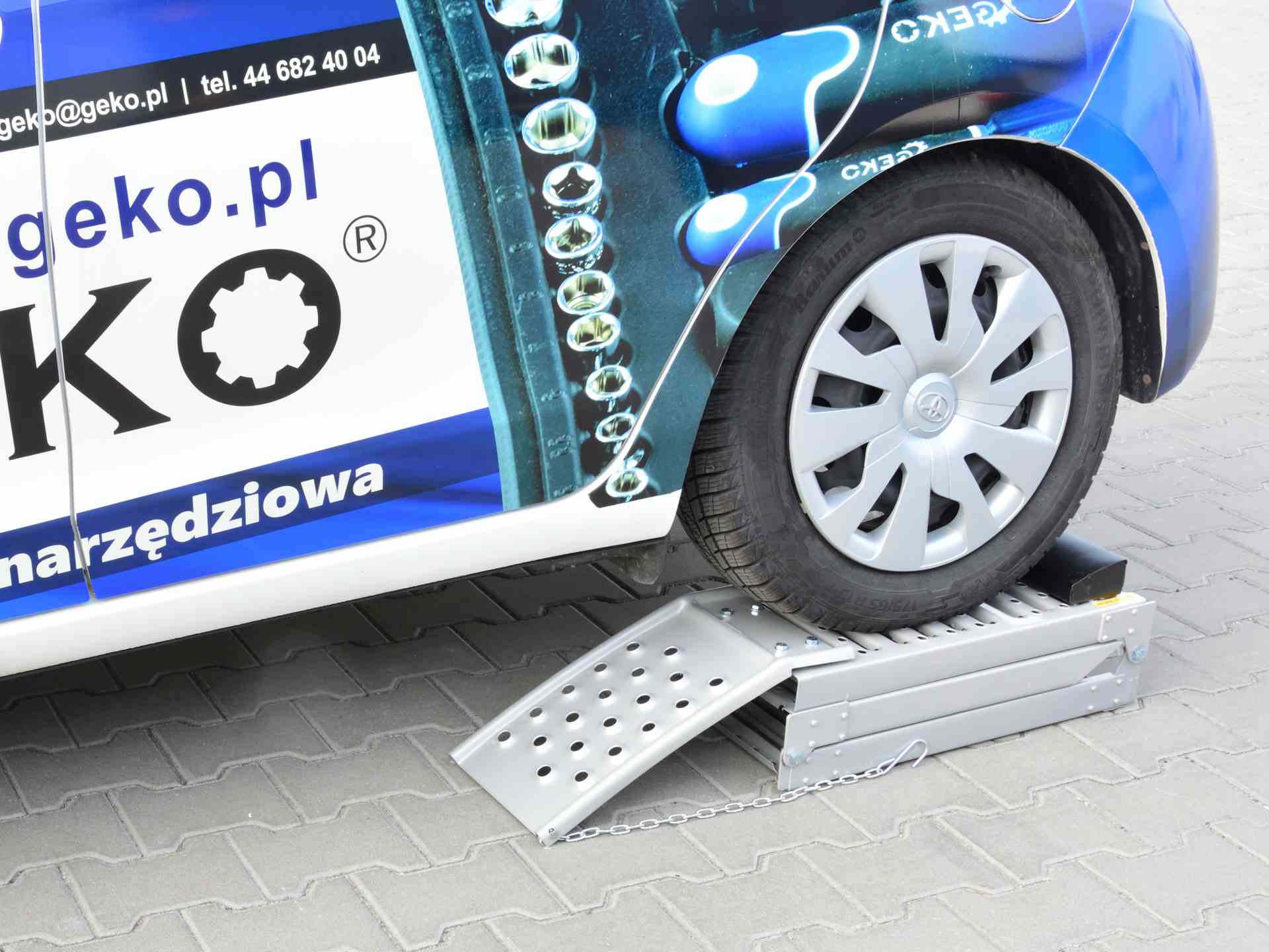 Set rampe di sollevamento, per veicoli carichi pesanti, pieghevoli, max 2200 kg