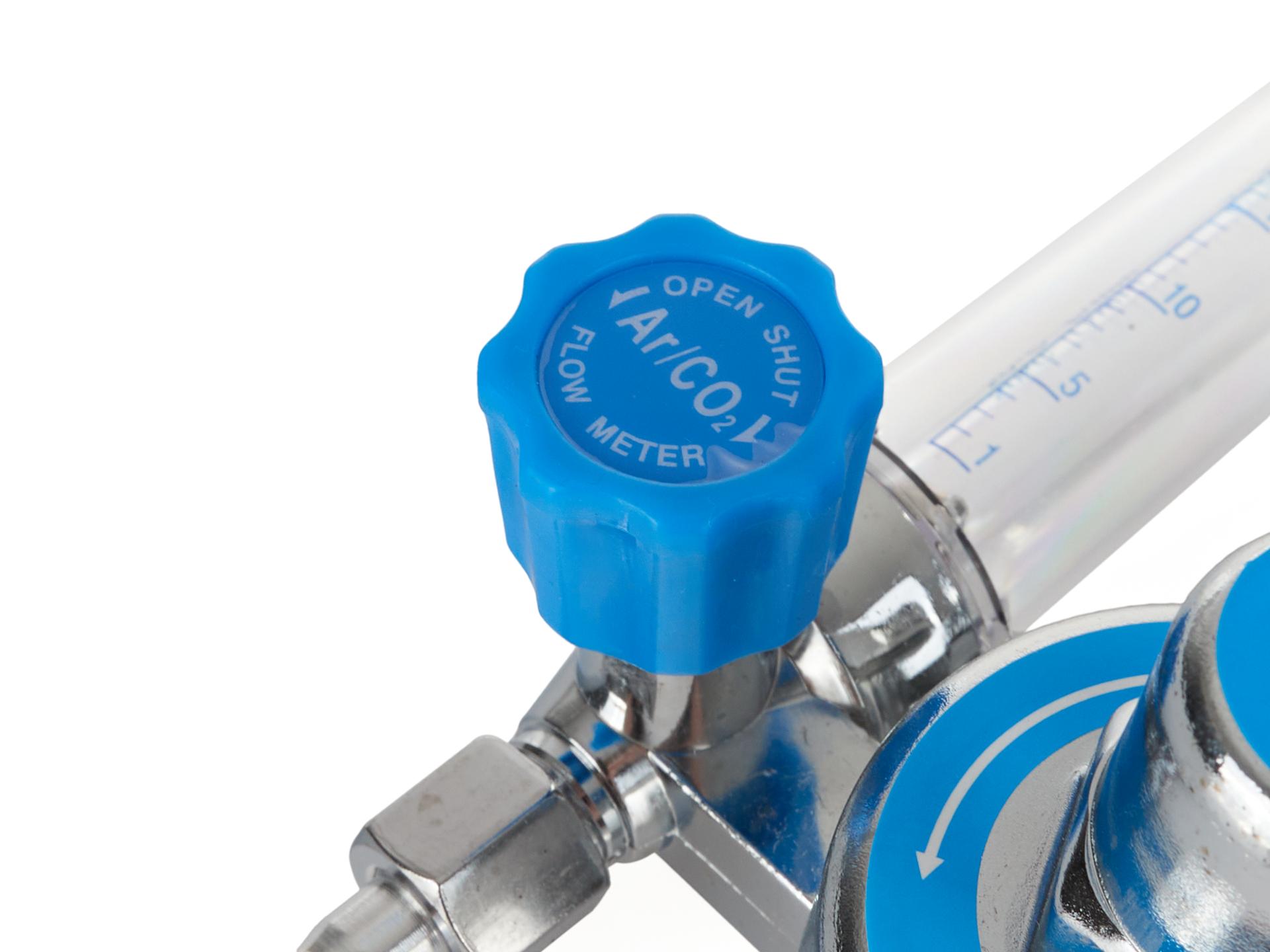 Regolatore di pressione co2 / argon con rotametro