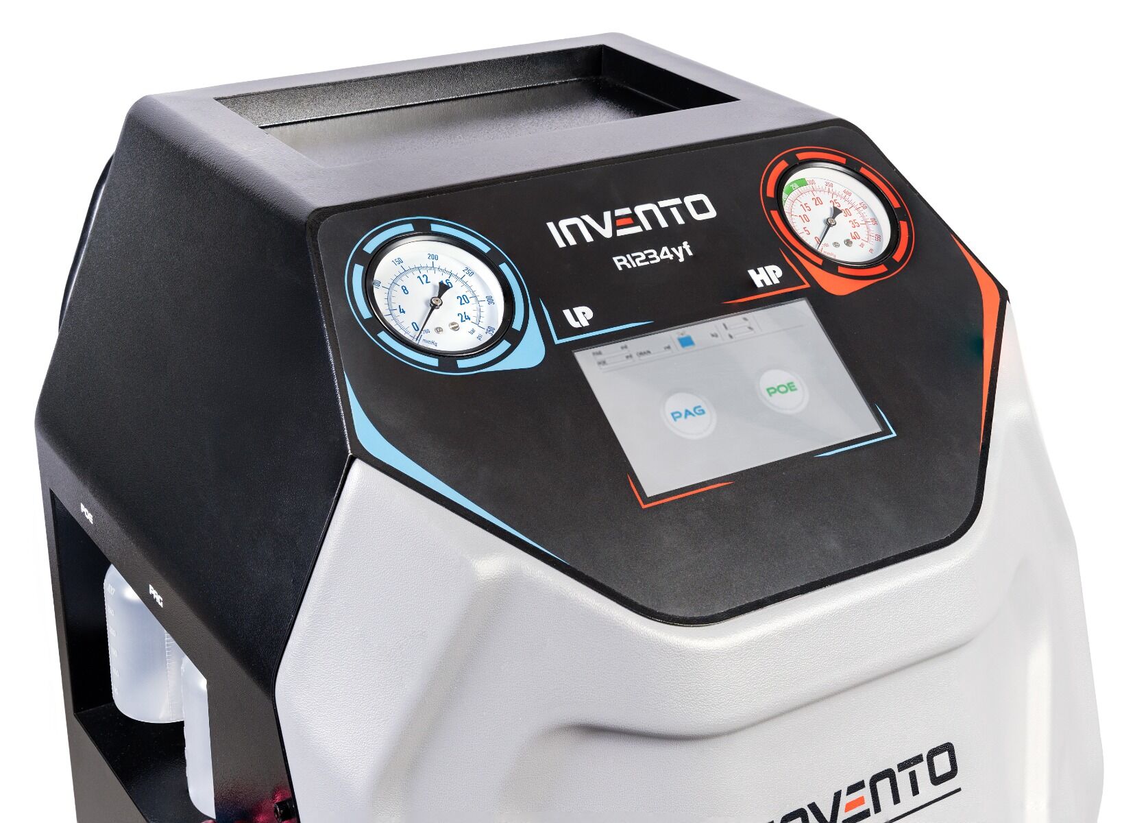 Stazione automatica di ricarica per climatizzazione autoveicoli, con gas refrigerante R1234YF