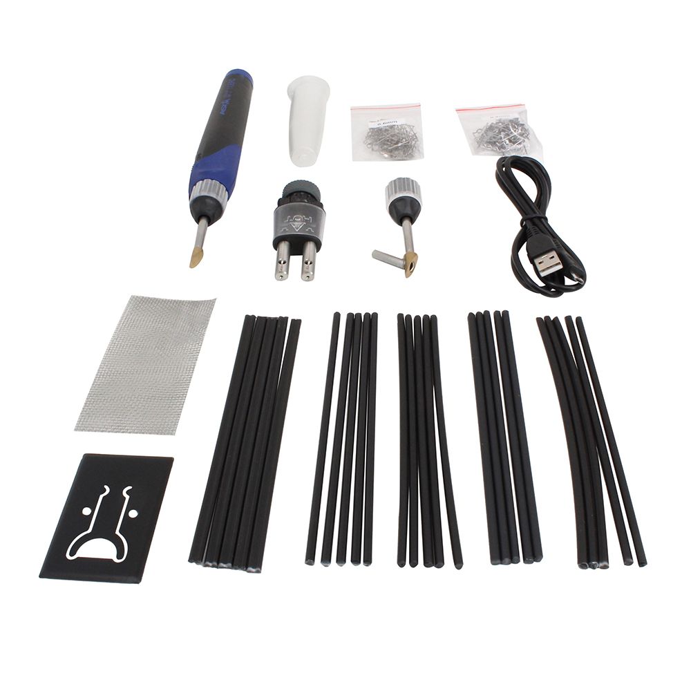 Saldatore a stagno kit, saldatura strumenti con display a LED, temperatura regolabile, punte di saldatura e supporto per saldatore, per saldatura e riparazioni, mini saldatore elettrico a stagno professionale a batteria USB, 2500mAh 500°C