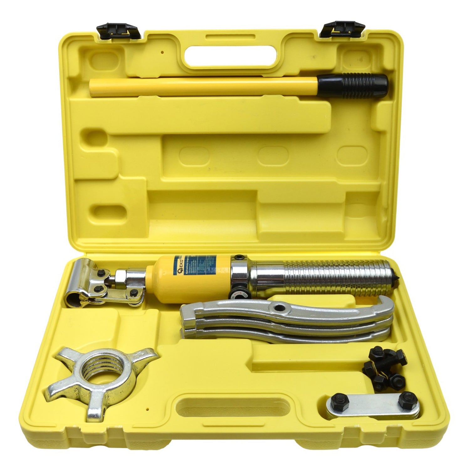 Estrattore cuscinetti per ingranaggi a 3 ganasce forza di trazione max. 5 tonnellate, estraitore idraulico corsa di asse 50 mm per manutenzione smontaggio ingranaggi pulegge da officina garage, Separatore cuscinetto, regolabile, macchina per tubi olio