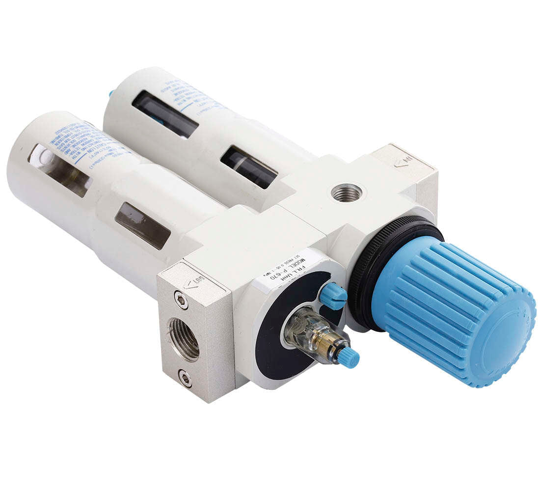 Separatore d'acqua e olio ad aria compressa, riduttore di pressione per compressore, filtro regolatore con manometro 1/2 " P-670 Pro Midi
