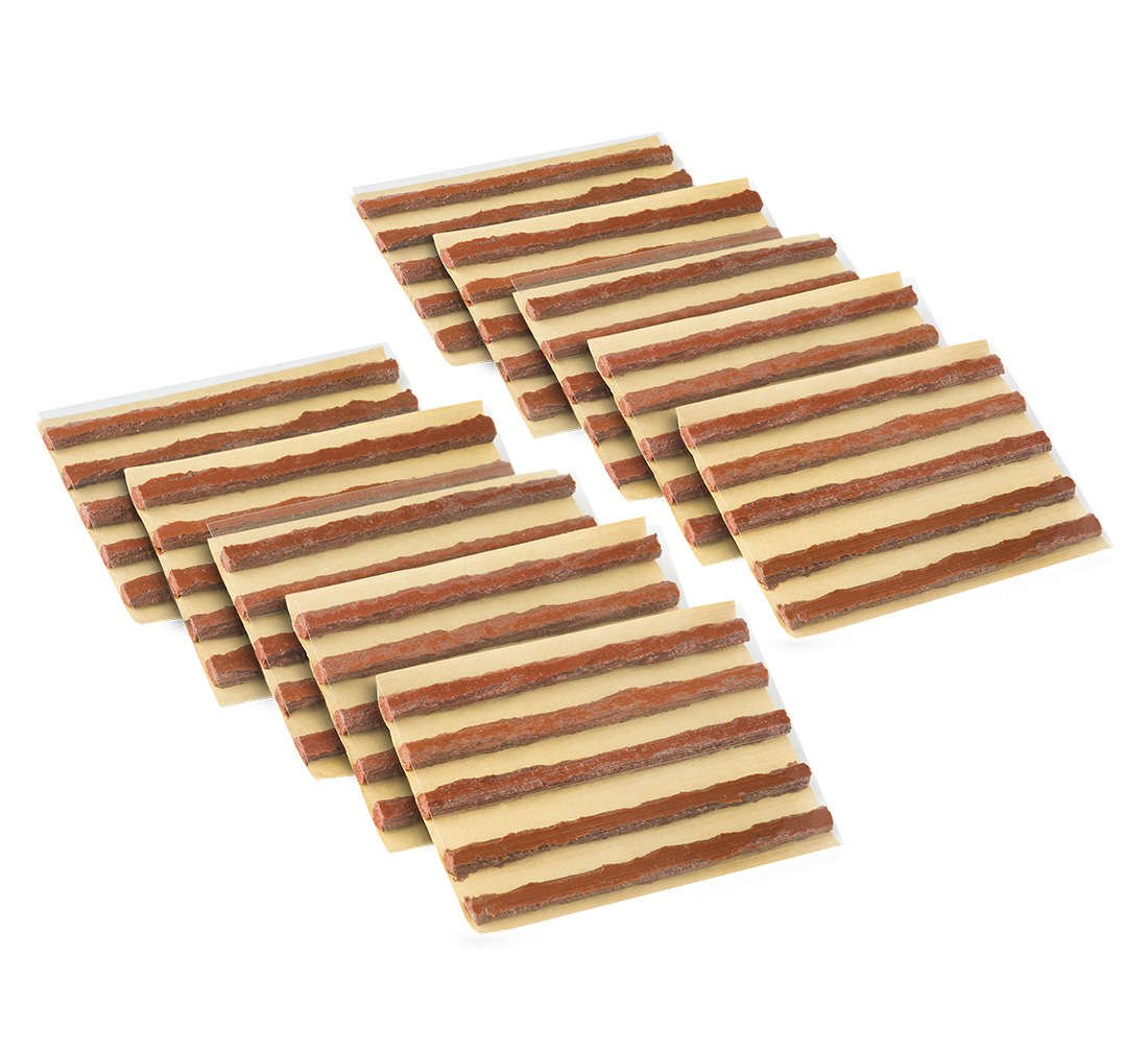 Set-kit 5 corde riparazione pneumatici, Premium,10 cm,per auto, camion e moto, riparazione rapida e senza colla