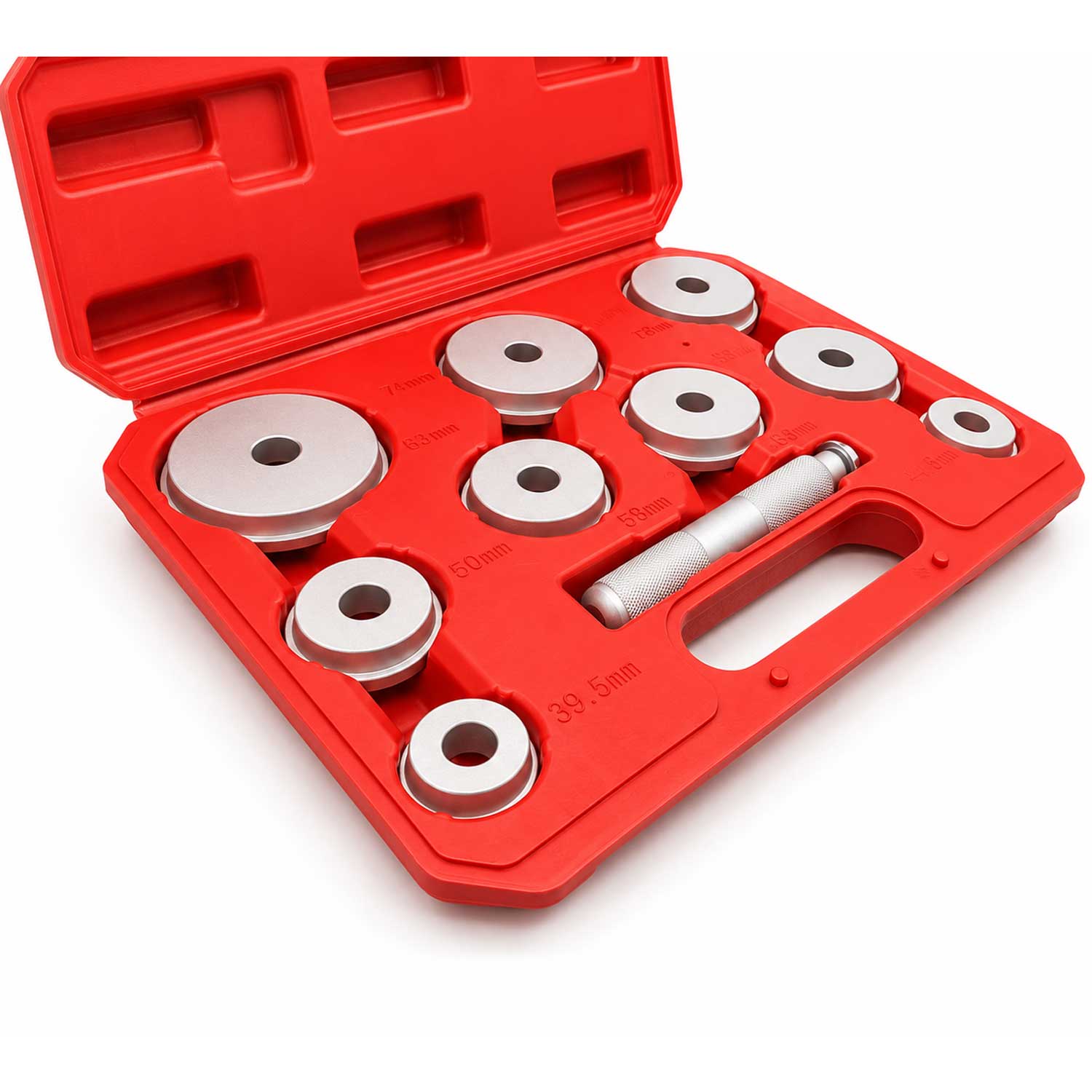 Set-kit attrezzi per cuscinetti ruota, strumenti estrattori dai mozzi ruota, 10 pezzi Gebo Tools
