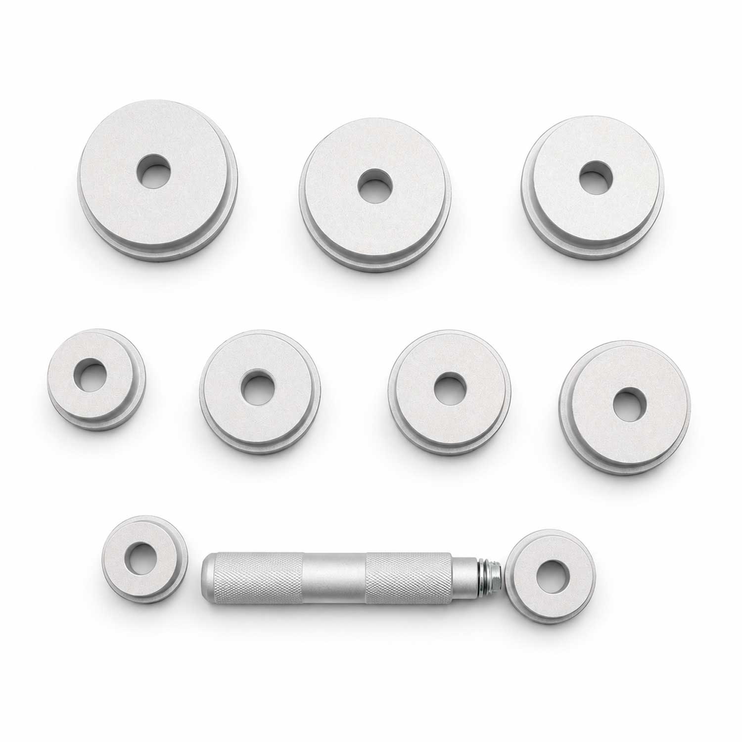 Set-kit attrezzi per cuscinetti ruota, strumenti estrattori dai mozzi ruota, 10 pezzi Gebo Tools