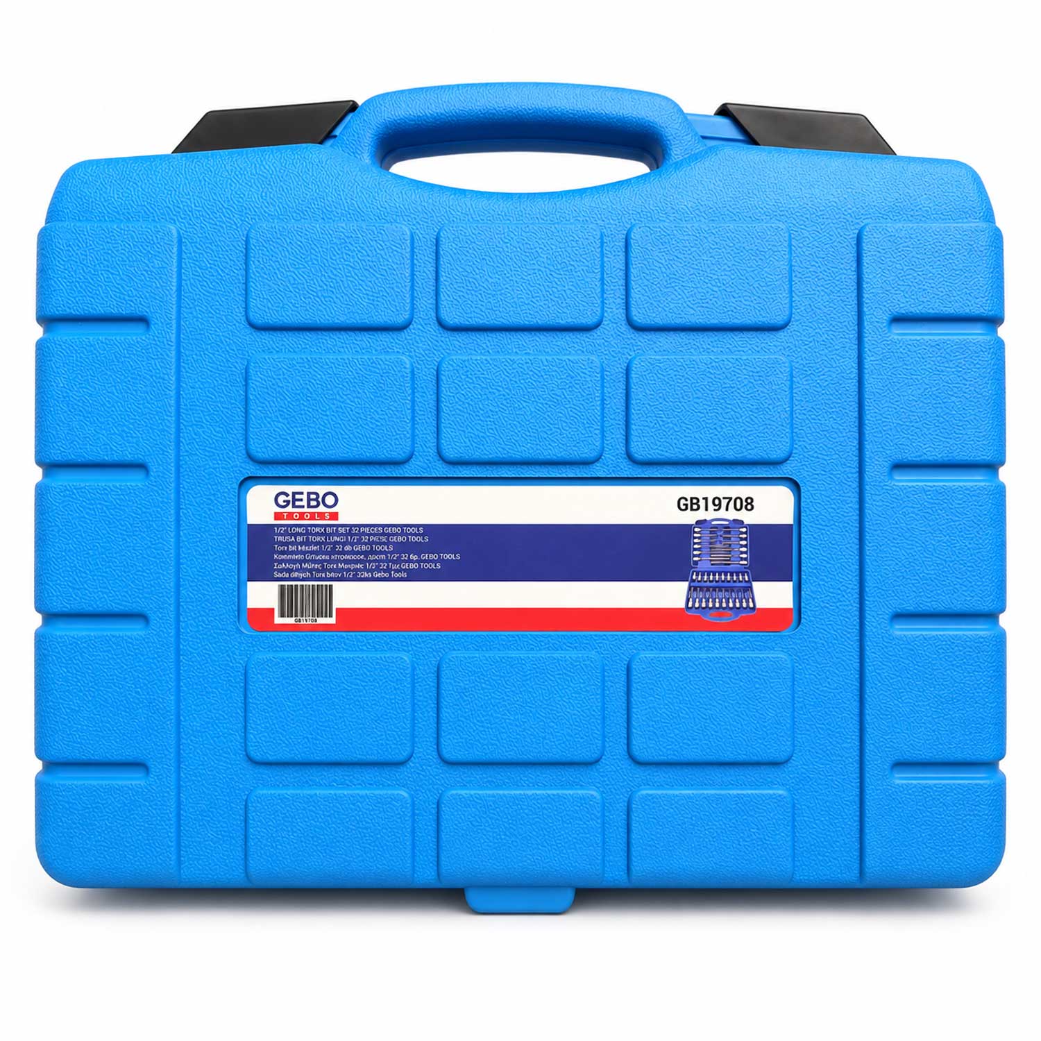 Set-kit chiavi a bussola con inserti Torx lunghi 1/2", 32 pezzi Gebo Tools