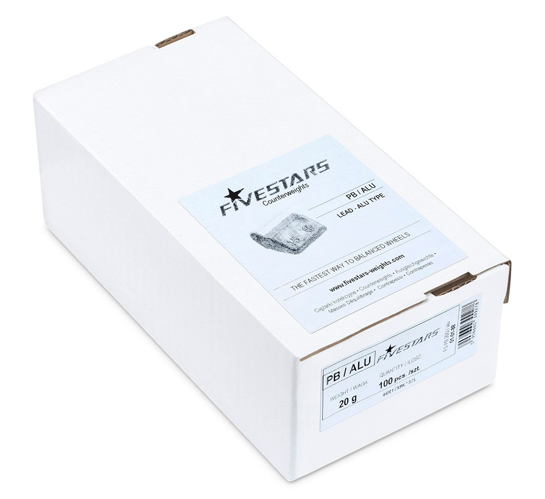 Set-kit contrappesi assortiti per equilibratura ruote auto, pesi cerchi in lega, 20 g 100 pezzi 2, 1 kg