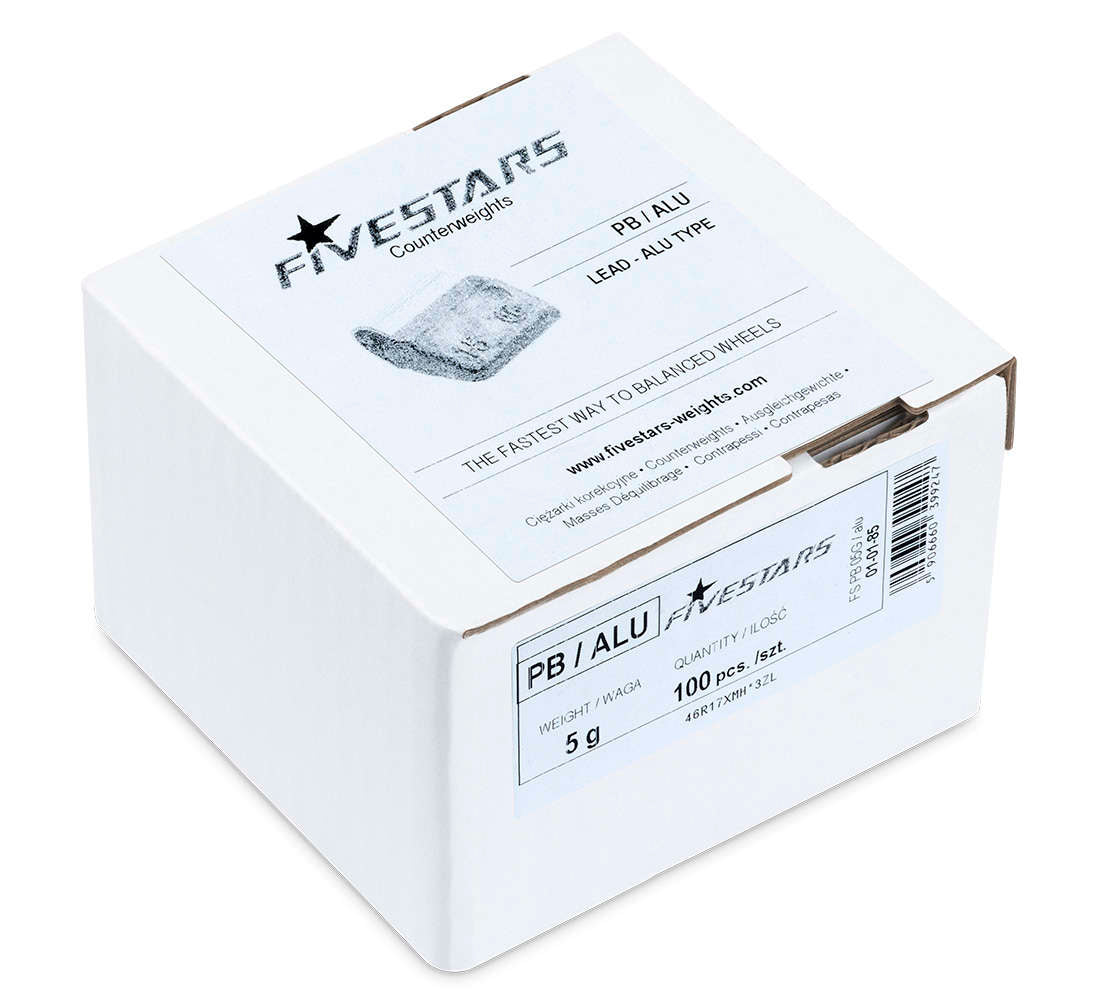 Set-kit contrappesi assortiti per equilibratura ruote auto, pesi cerchi in lega, 5 g 100 pezzi 0, 5 kg