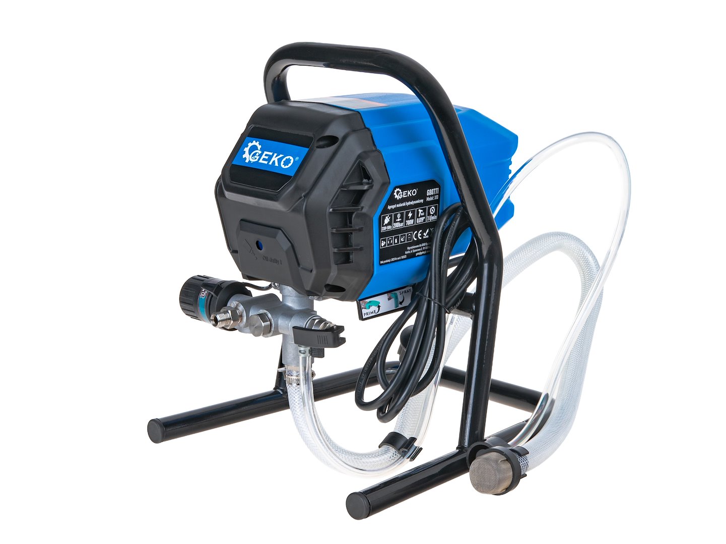 Set-kit pistola per pompa verniciatura idrodinamica X10 700 W 200 Bar 1 litro/min tubo 7,5 m, ugello 517 ,attrezzi spruzzo vernice ad alta pressione, uso commerciale per forniture di verniciatura per auto casa