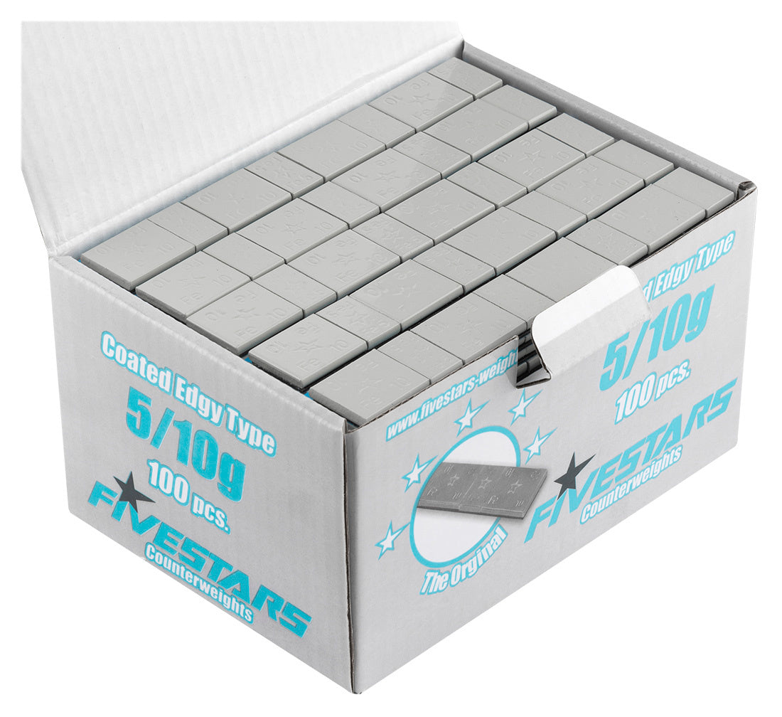 Set-kit striscia adesiva pesi equilibratura, contrappesi adesivi per cerchioni auto, di bilanciatura, auto furgoni e SUV, 5/10 g 100 strisce 8 pezzi/striscia 6 kg grigio opaco