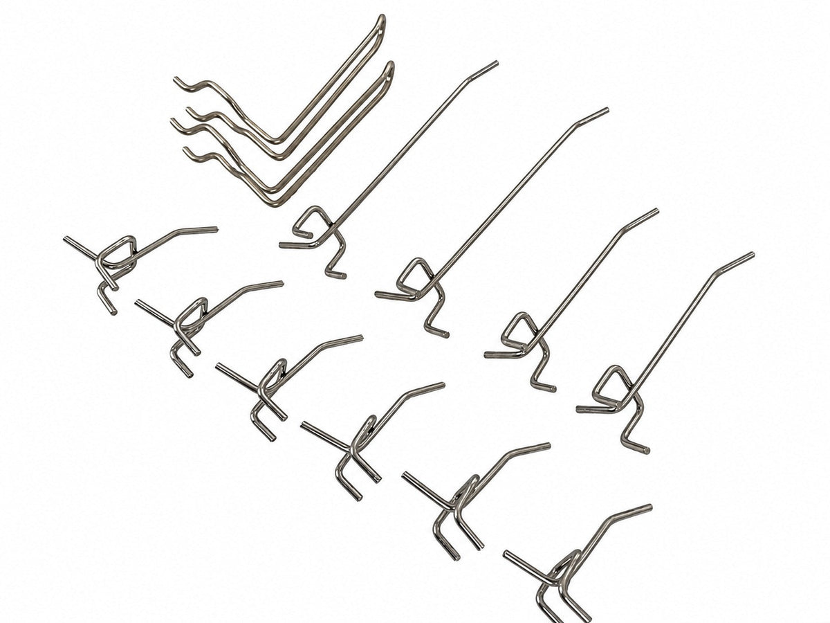 Set-kit 12 ganci per pannello utensili Gebo Tools