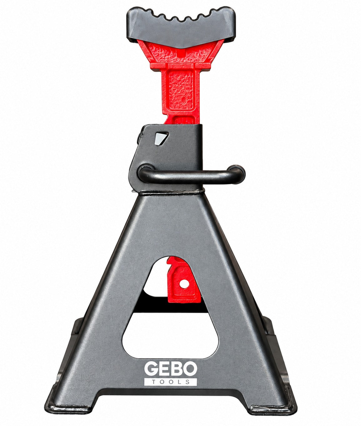 Set-kit 2 cavalletti auto, per carrozzeria, capacità 6 t, altezza regolabile, supporti per assale con leva di sicurezza, da sostegno per officina, fai da te, domestico, garage, moto, 39-60 cm Gebo Tools