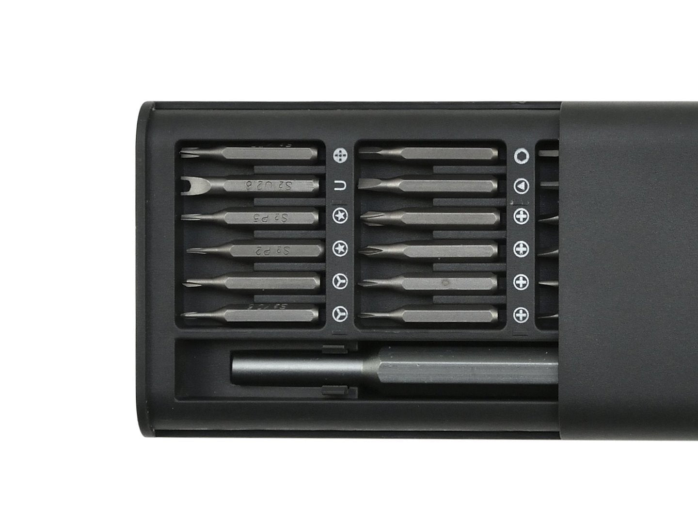 Set-kit cacciavite di precisione con 25 inserti, a stella, Philips, taglio piatto, triangolare, Torx T2-T15, smontaggio e riparazione per MacBook, iPhone, pc, iPad, switch, ps4, ps5, xbox, occhiali, orologi