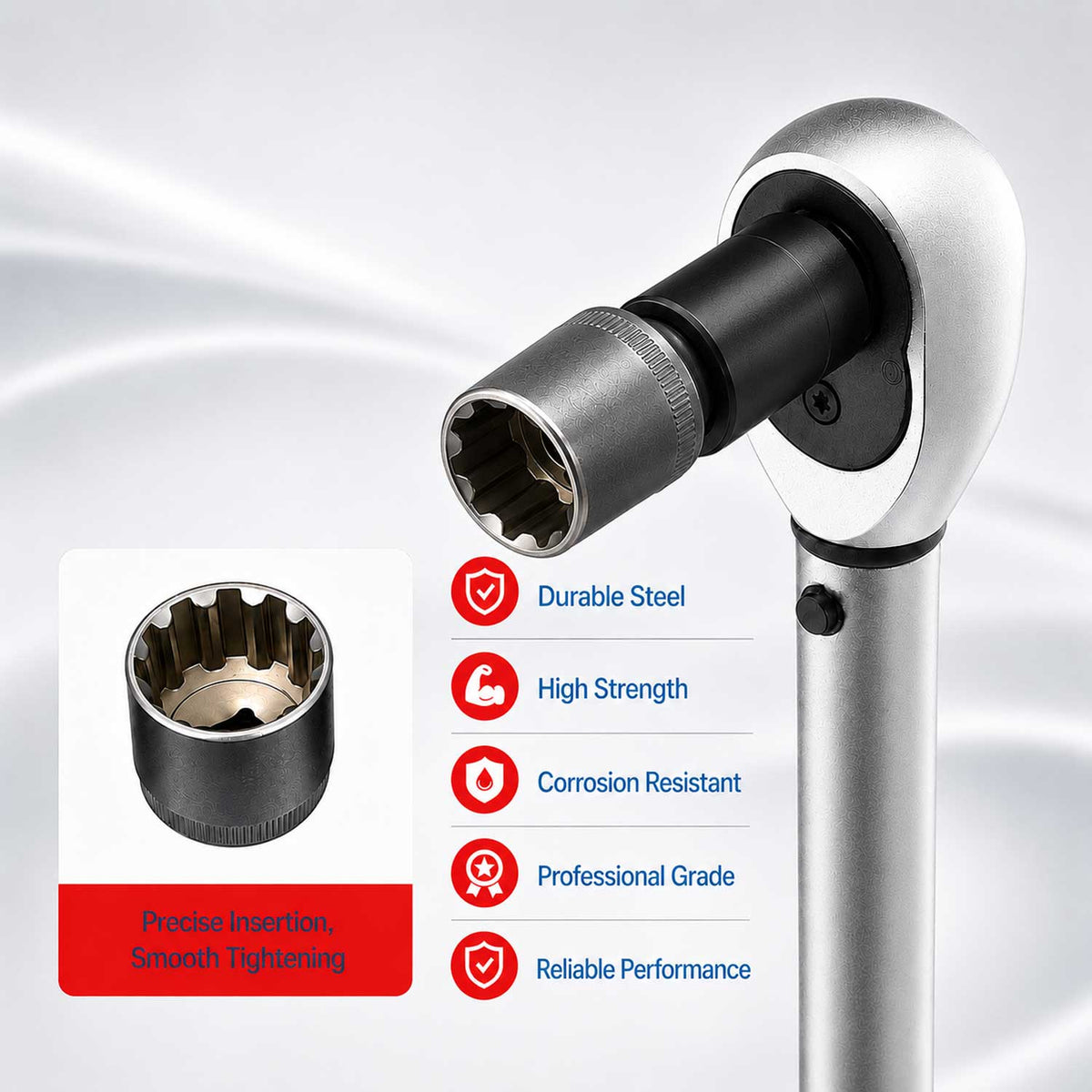 Set bussole 1/2" impronta Torx XZN, poligonale, Vario Plus ,Gebo Tools