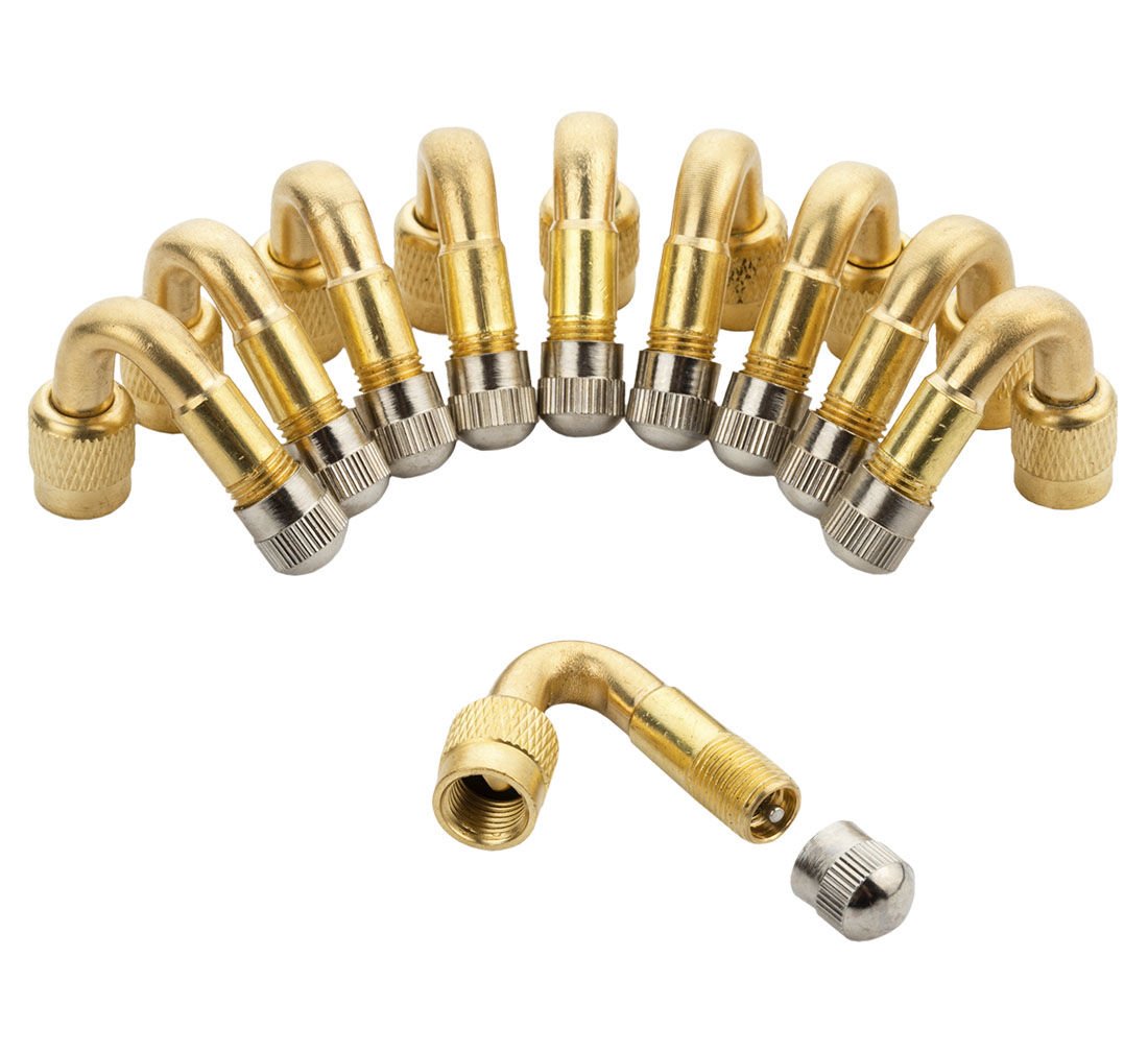 Set-kit 10 estensione valvola pneumatica, angolo 45° gradi, estensori di valvole, per auto bici camion motocicletta