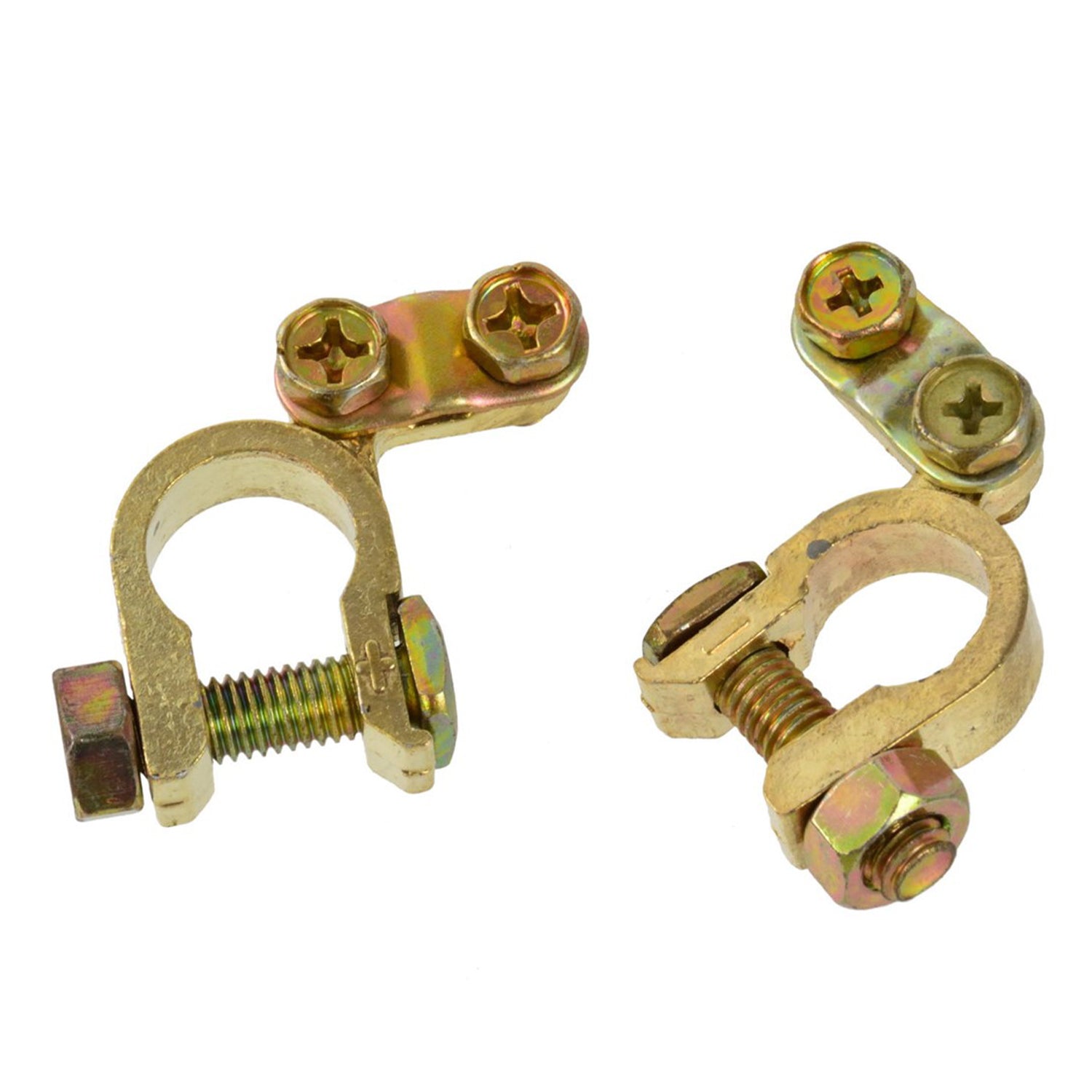 Set morsetti per batterie auto, kit plus e minus, 2 pezzi Geko