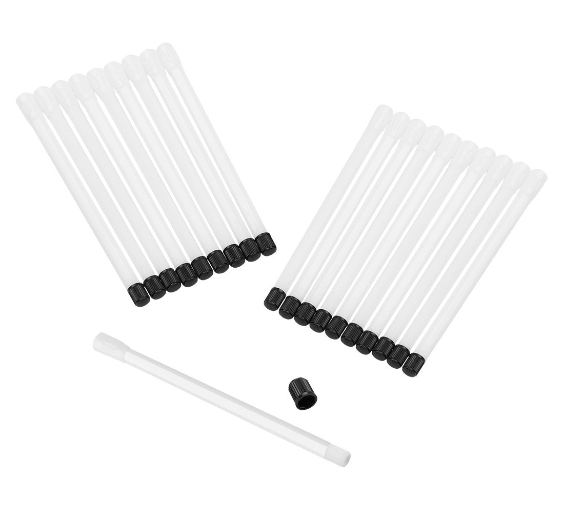Set-kit prolunga in plastica per valvole, estensione valvola pneumatico, estensori per auto bici camion motocicletta, 150 mm 20 pezzi