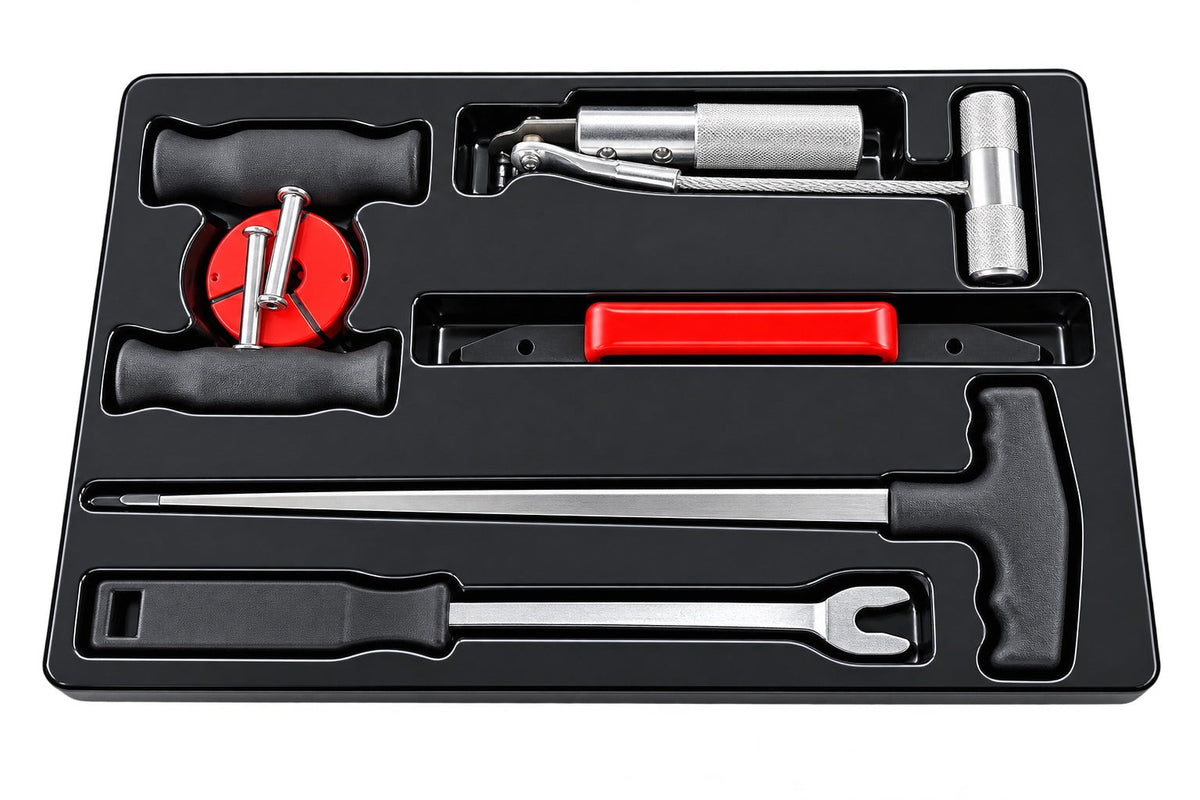 Set strumenti rimozione parabrezza, kit riparazione auto, Gebo Tools